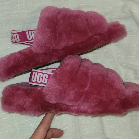 Ugg Pink Fluff Yeah Slippers - Picture 4 of 8